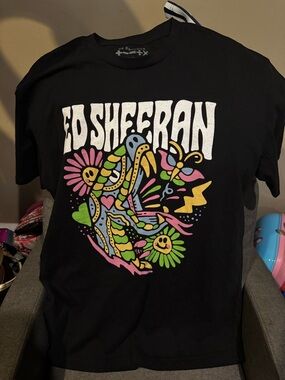 Ed Sheeran T-SHIRT MATHEMATICS TOUR Psychedelic Snake CONCERT